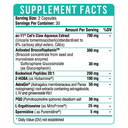 Telomere Prime Healthgevity Ingredients