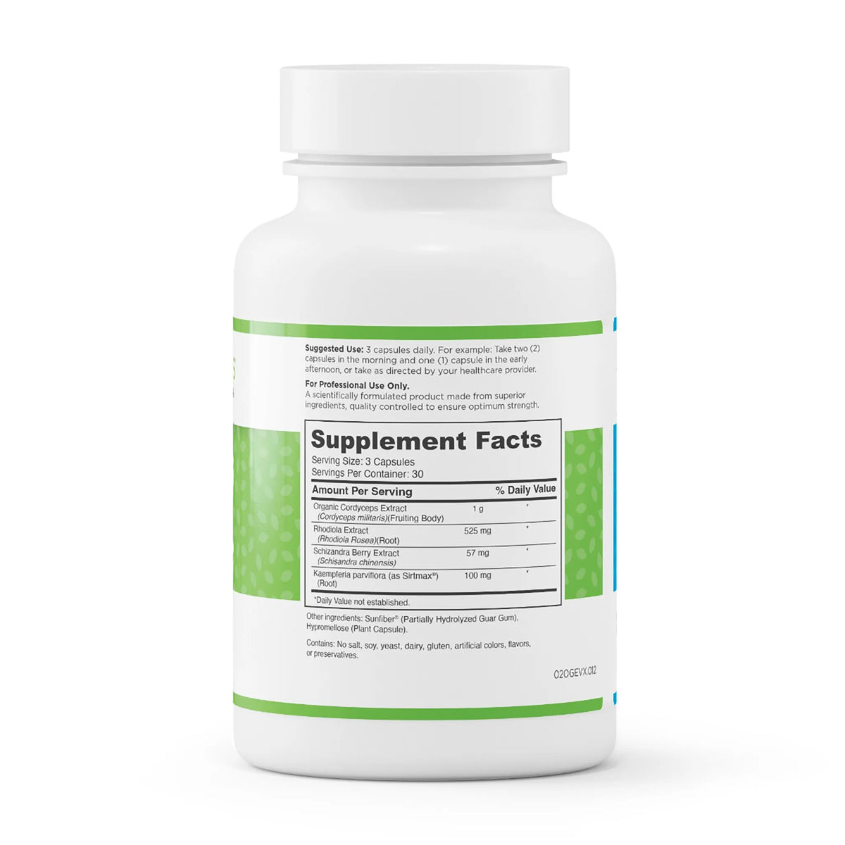 evexias health adpt cns energy bottle supplement facts