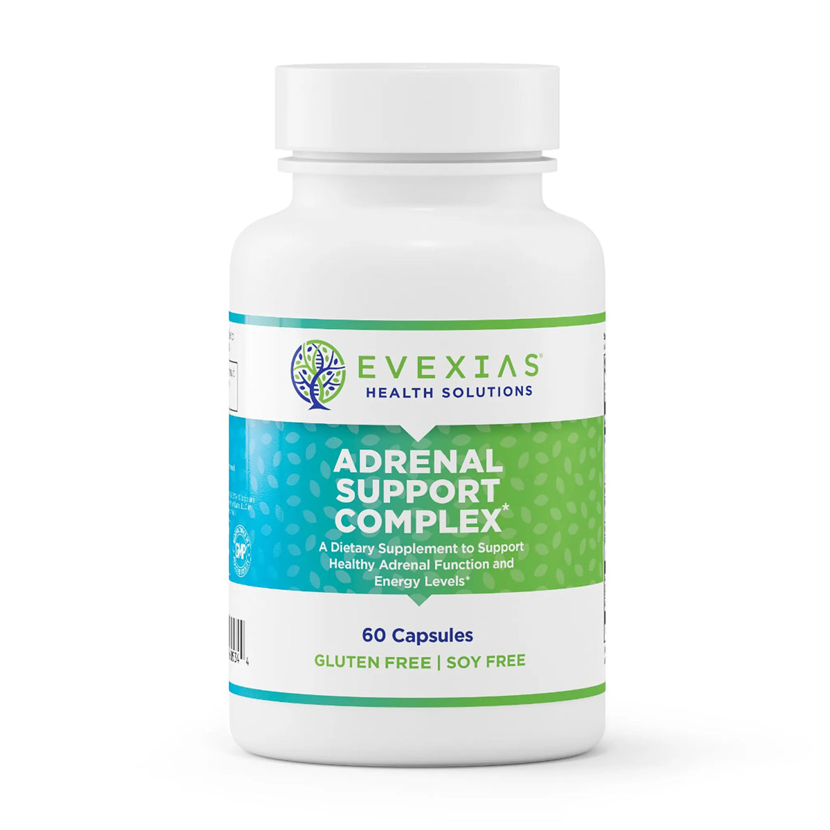 evexias health adrenal support complex bottle front
