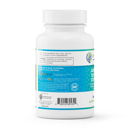 evexias health adrenal support complex bottle information