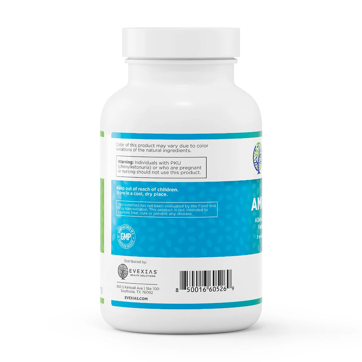 evexias health amino ultra bottle information