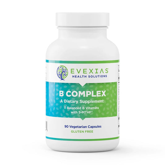 evexias health b complex bottle front
