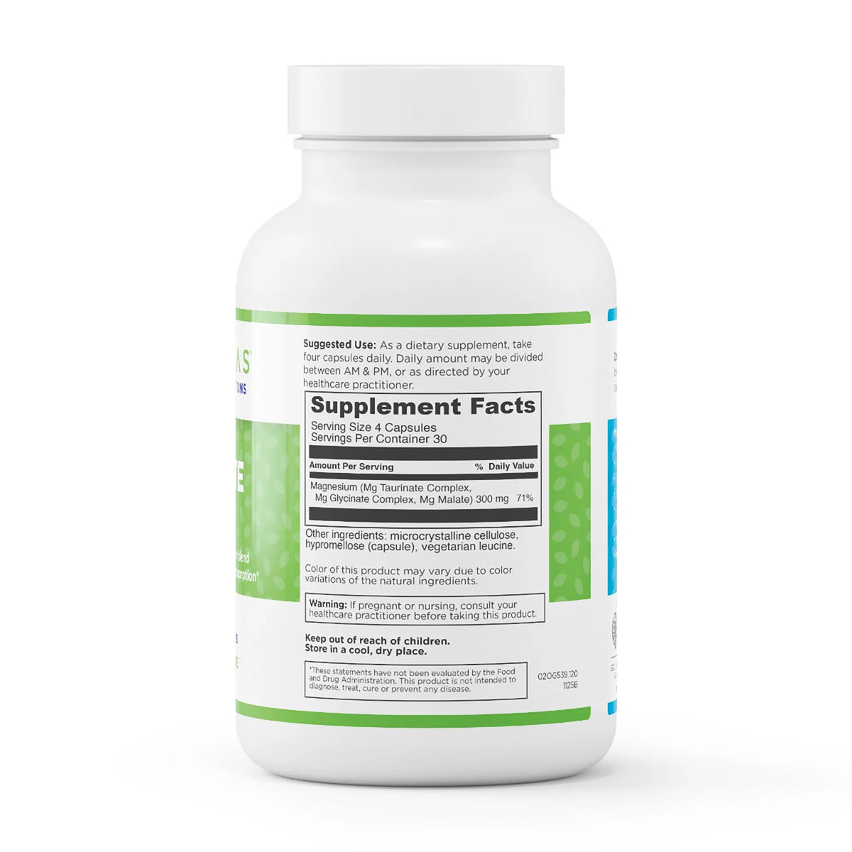 evexias health complete mag bottle supplement facts