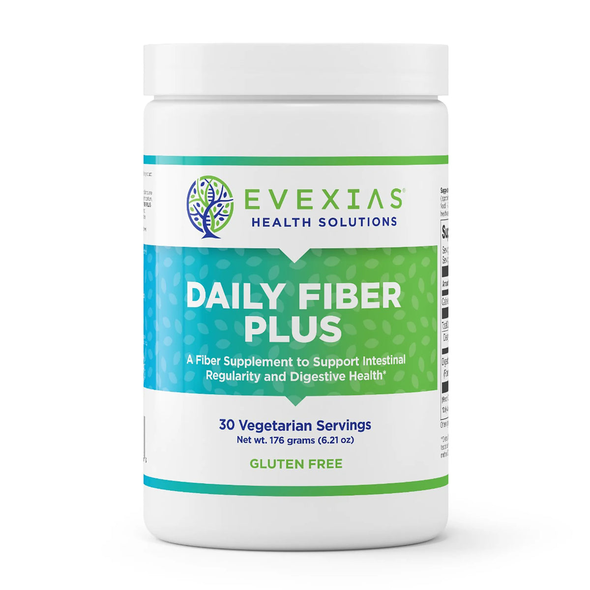 evexias health daily fiber plus bottle front