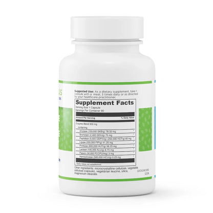 evexias health digestive enzyme complete bottle supplement facts