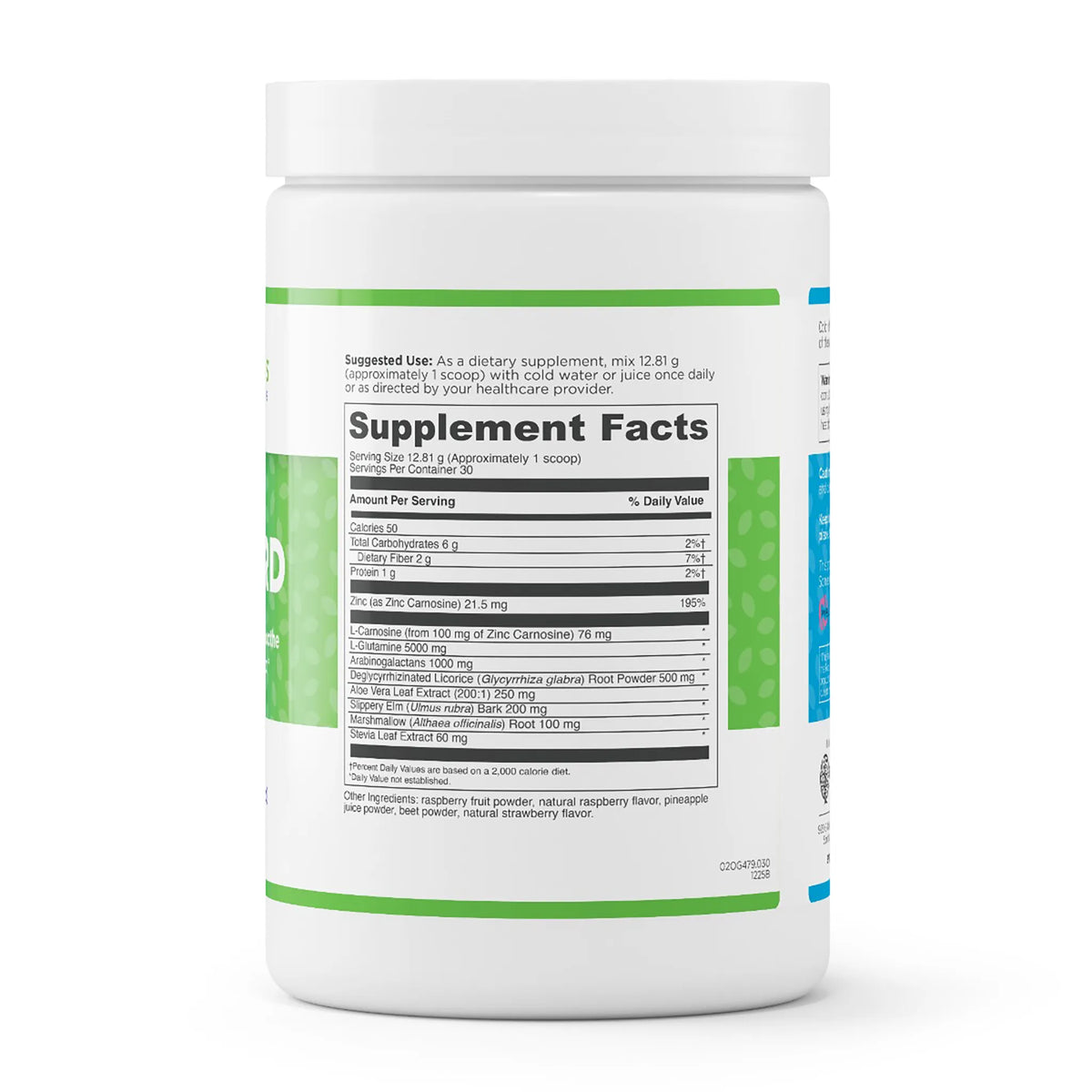 evexias health gi guard bottle supplement facts