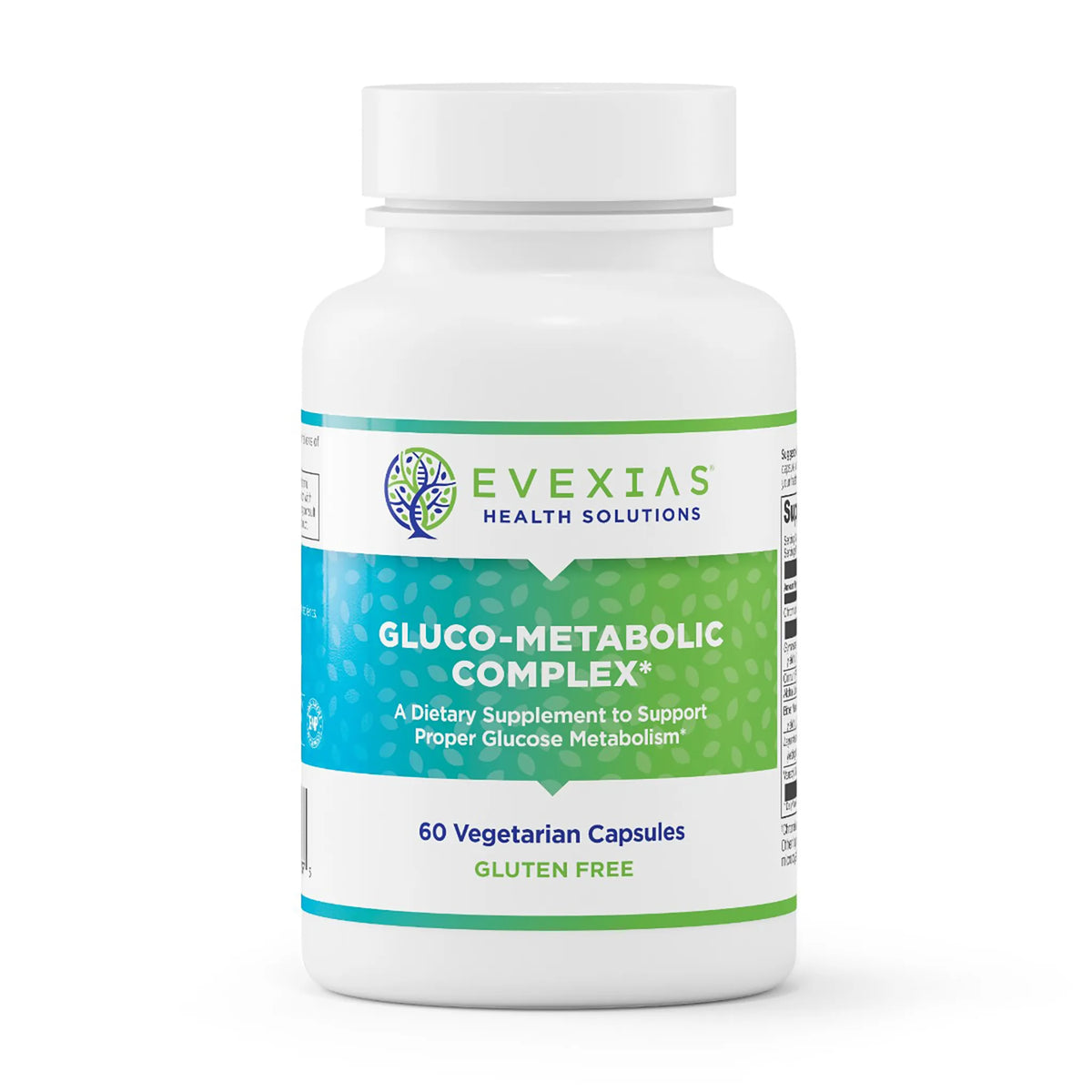 evexias health gluco-metabolic complex bottle front