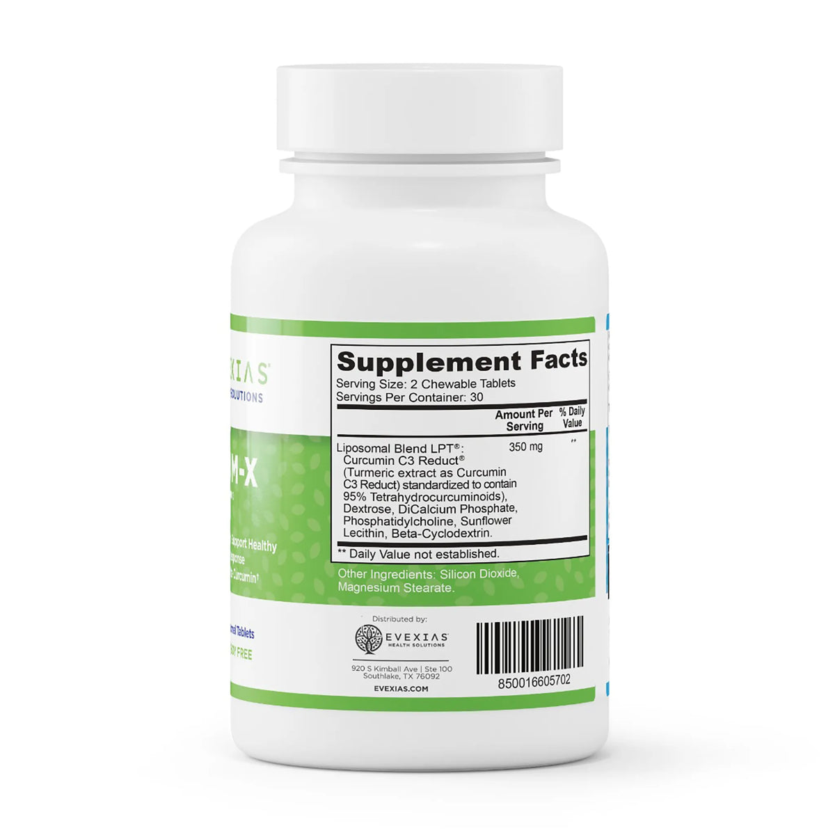 evexias health inflam-x lpt bottle supplement facts