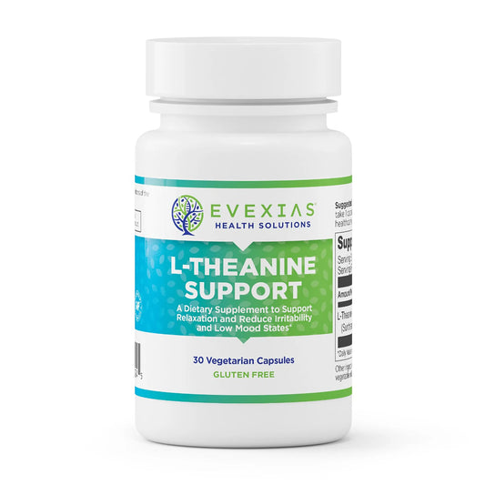 evexias health l-theanine support bottle front