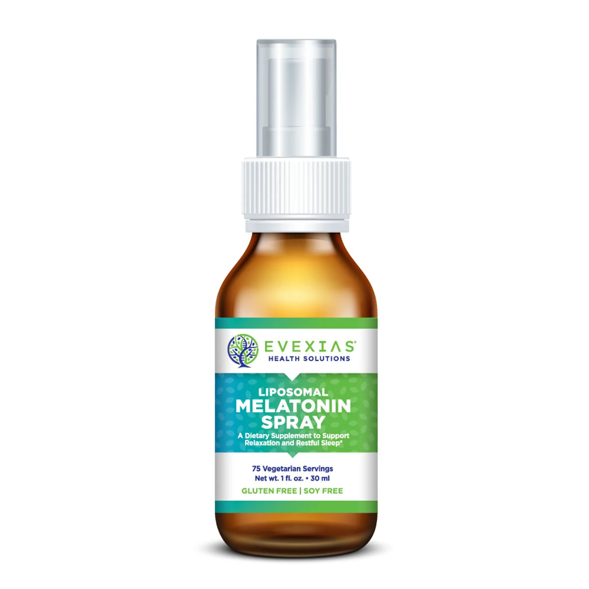 evexias health melatonin spray bottle front