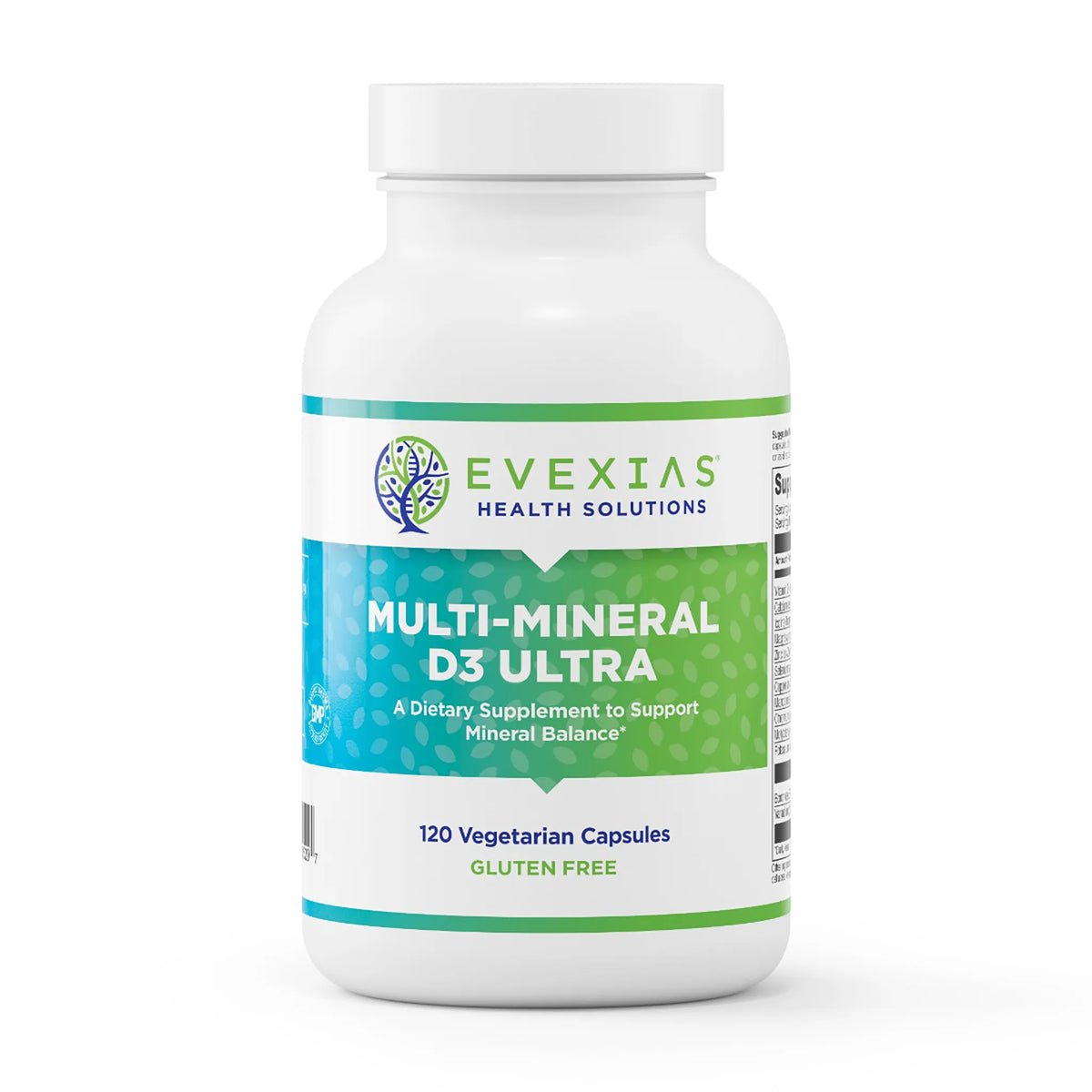 evexias health multi-mineral d3 ultra bottle front