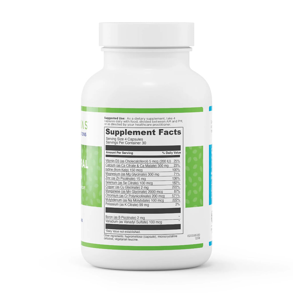 evexias health multi-mineral d3 ultra bottle supplement facts