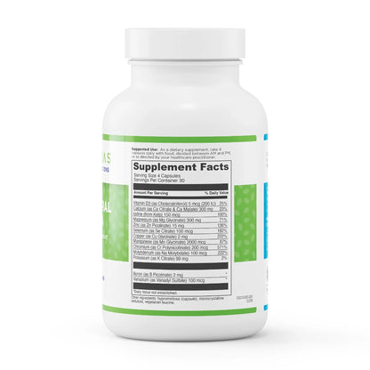 evexias health multi-mineral d3 ultra bottle supplement facts