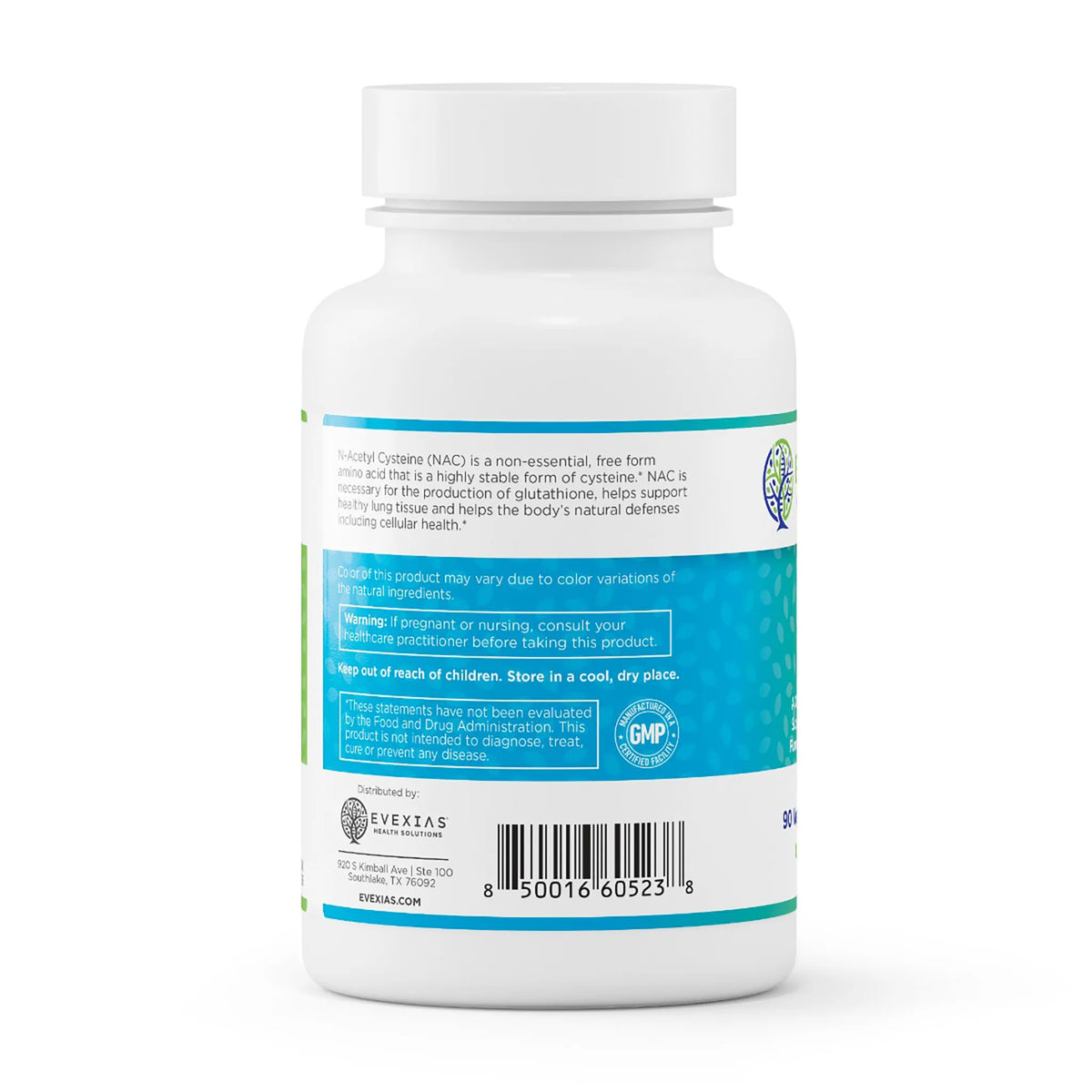 evexias health nac 500 bottle information