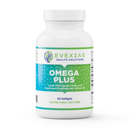 evexias health omega plus bottle front