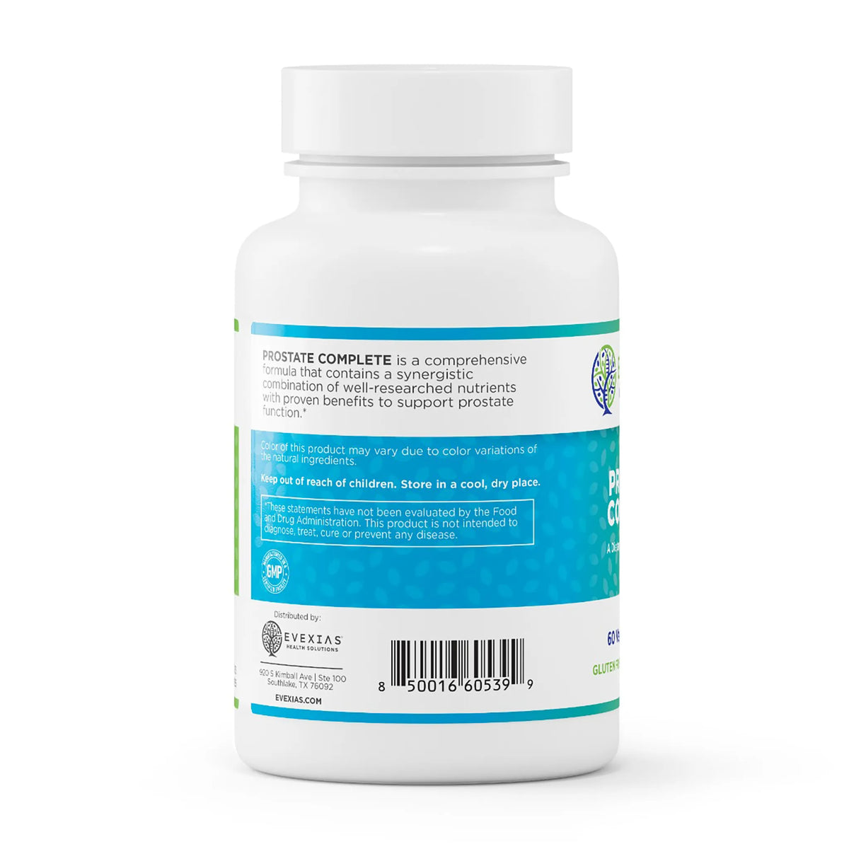 evexias health prostate complete bottle information