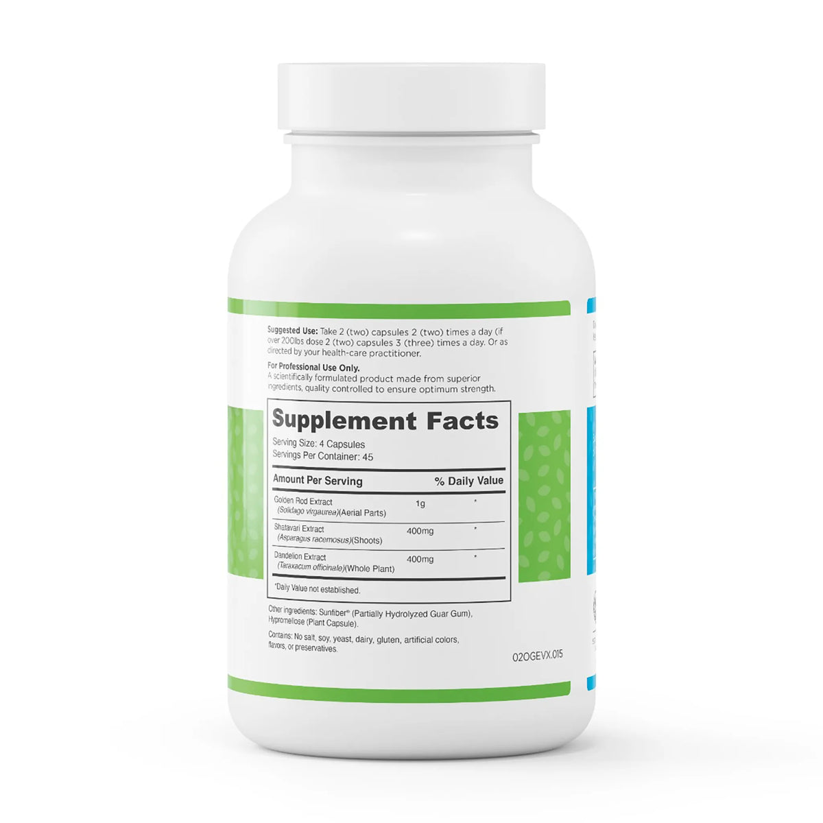 evexias health renocap forte bottle supplement facts