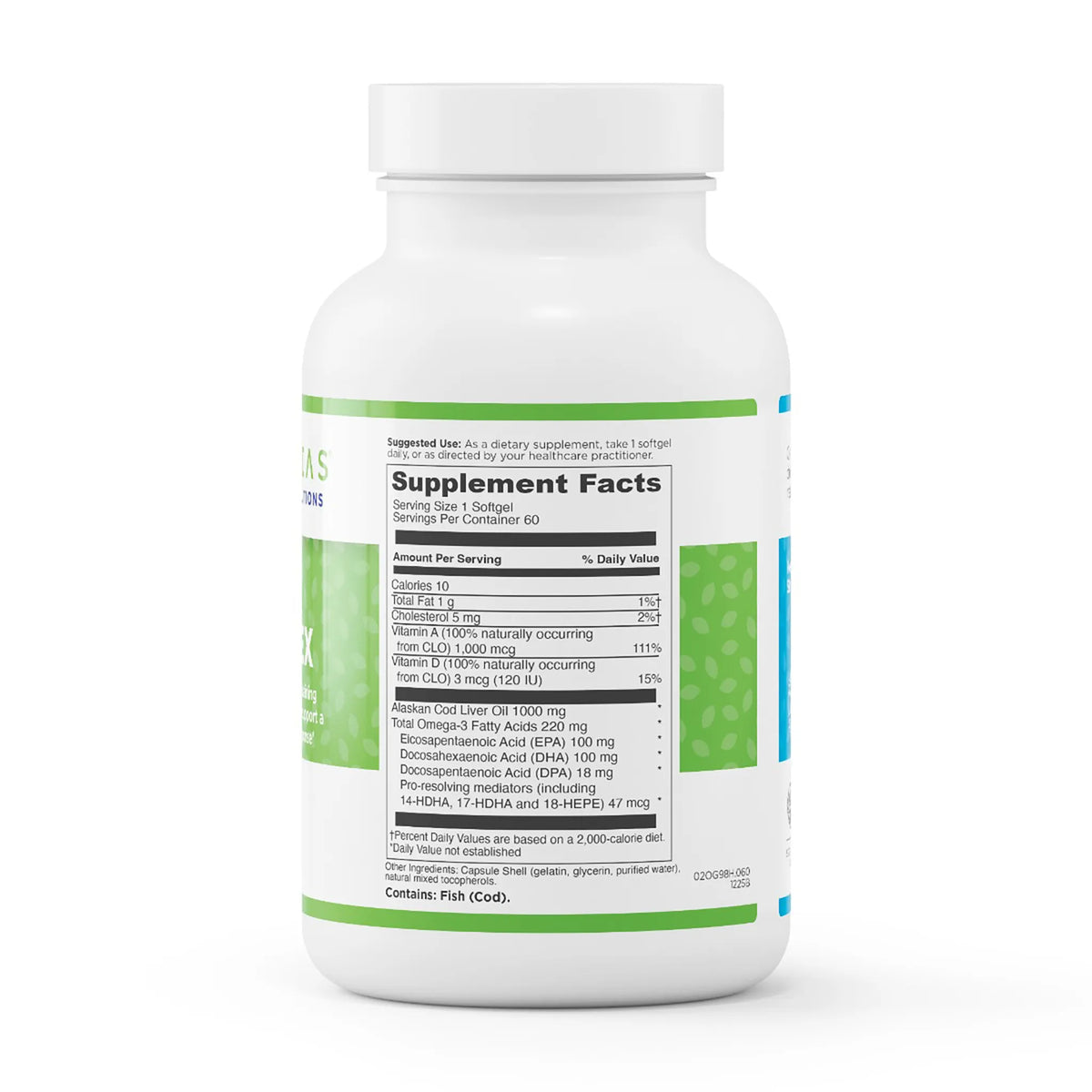 evexias health spm complex bottle supplement facts