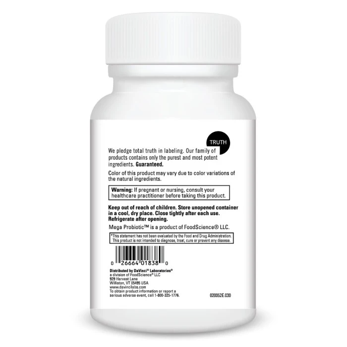 Digestive Enzymes Chewable with Prebiotics + Probiotics Orange Flavor By DaVinci Labs