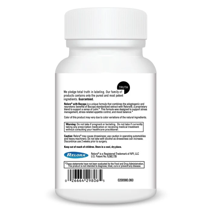 Relora® With Bacopa (60) By DaVinci Labs