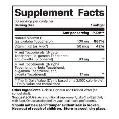 Vitamin K2 + E Complex By Jigsaw Health