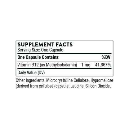 Vitamin B12 – 60 Capsules by Thorne