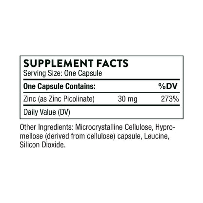 Zinc Picolinate 30 mg By Thorne