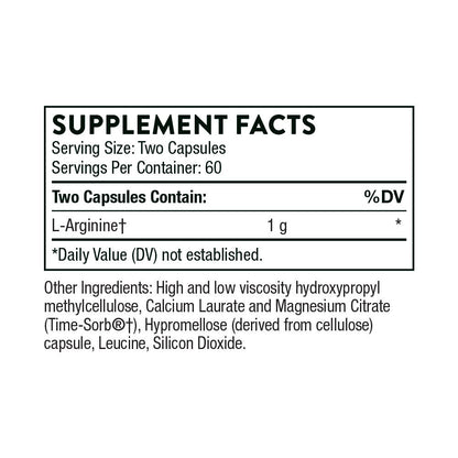 L-Arginine - Sustained Release By Thorne