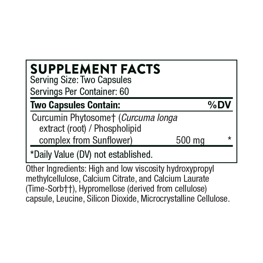 Curcumin Phytosome - Sustained Release By Thorne