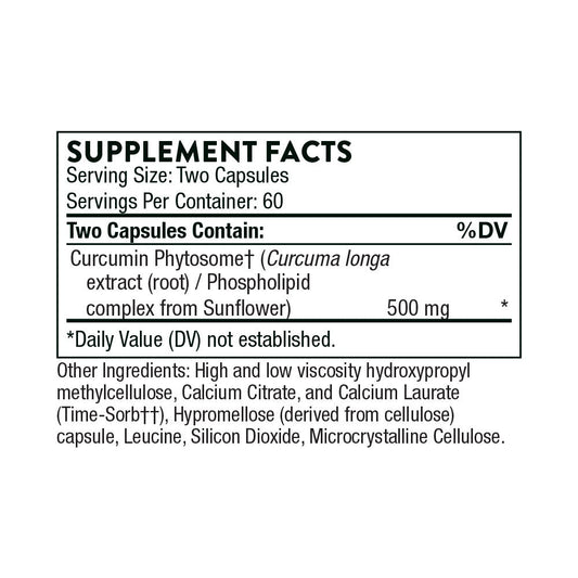 Curcumin Phytosome - Sustained Release By Thorne