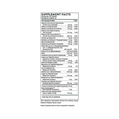 Basic Nutrients 2/Day - NSF Certified for Sport By Thorne