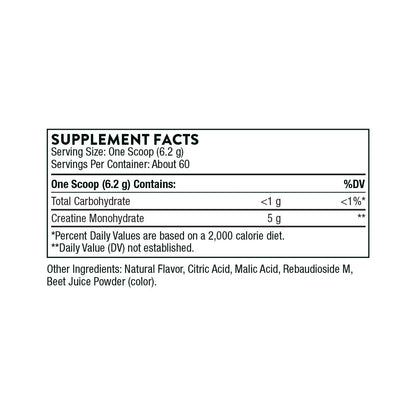 Creatine(Flavored) 60 Scoops By Thorne