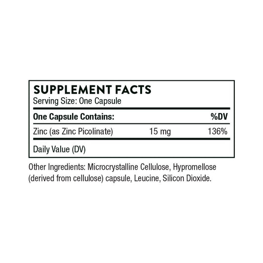 Zinc Picolinate 15 mg By Thorne