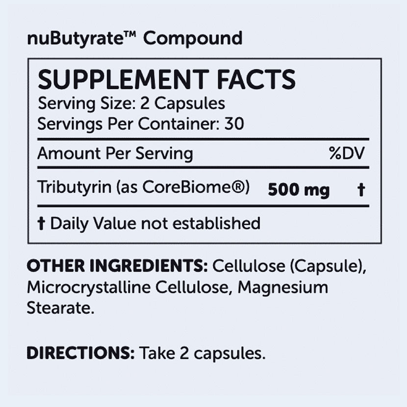 nuButyrate by nuBioAge