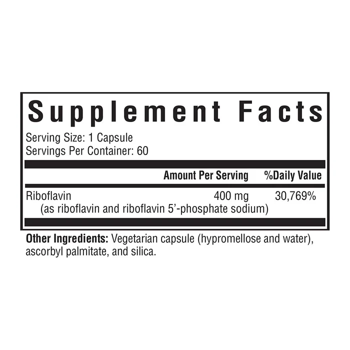 riboflavin By Seeking Health SF